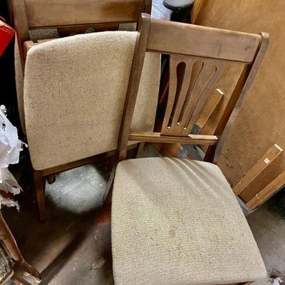 Set of four Fancy Vintage Folding Chairs 