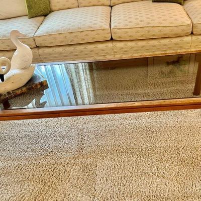 Lovely 1960s/70s teak n glass coffee table