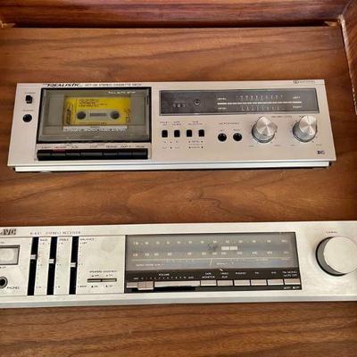 1982 JVC receiver works but tuner knob is stuck, REALISTIC cassette deck works but makes noise