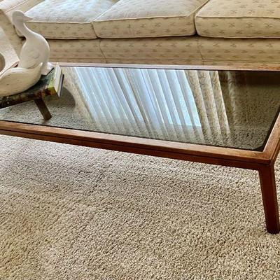 Lovely 1960s/70s teak n glass coffee table