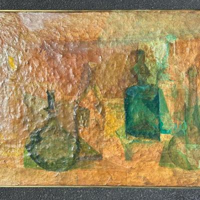 collage on board; mid century