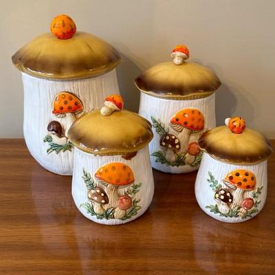 Mushroom Canister Set 