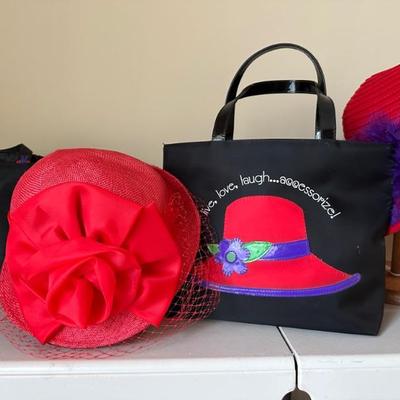 Red hat, purse
