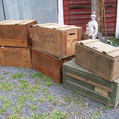 Vichy Springs Wooden Crates