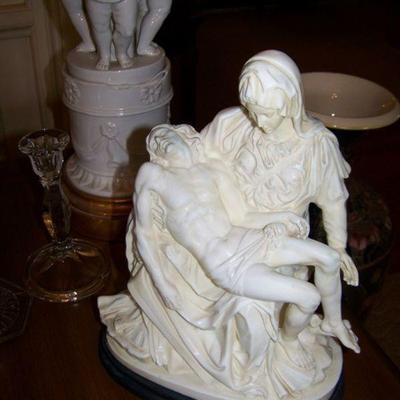 Italian Statue of Mary and Jesus