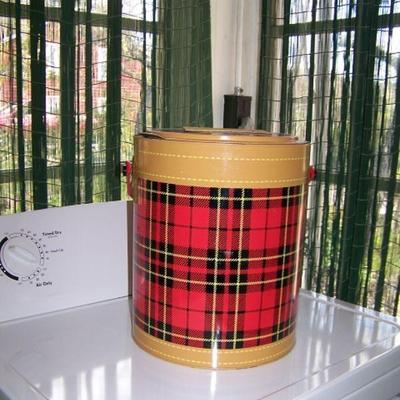 Vintage Scotch Plaid Cooler