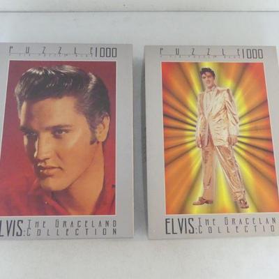 1,000 Piece Graceland Collection Elvis Puzzles - 2 in All