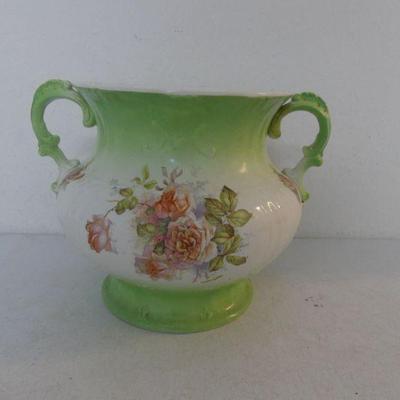 Vintage Warranted Porcelain Hand Painted Urn - 11