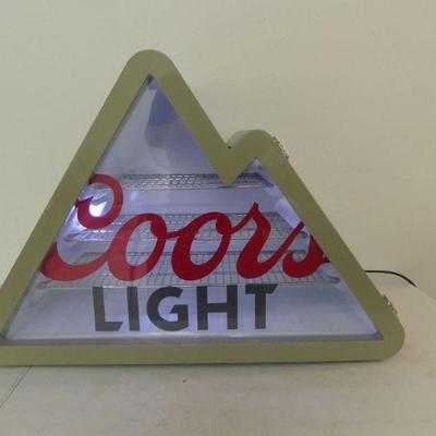 Man Cave Must Have! Coors Light Mountain Shaped Mini Fridge Model #BYF01 