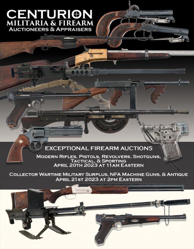 Exceptional Firearm Auction Collector Military Surplus Firearms, NFA
