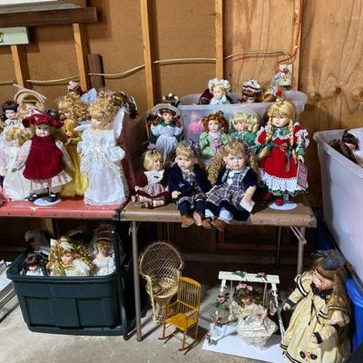 HUGE doll collection