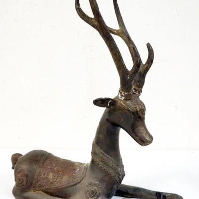 1259	LARGE THAI GILT DEER, APPROXIMATELY 21 IN H
