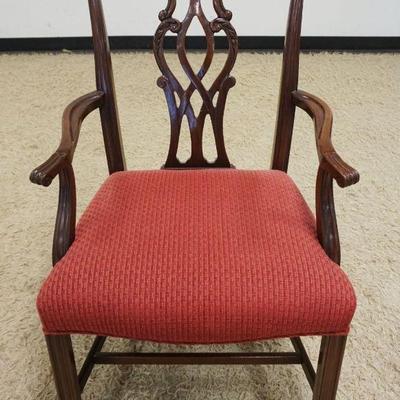 1084	CHIPPENDALE STYLE MAHOGANY ARMCHAIR
