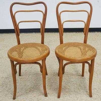 1130	JACOB & JOSEF KOHN BENTWOOD CHAIRS W/CANE SEATS
