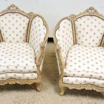 1153	SET OF CARVED WOOD & UPHOLSTERED ITALIAN ARMCHAIRS

