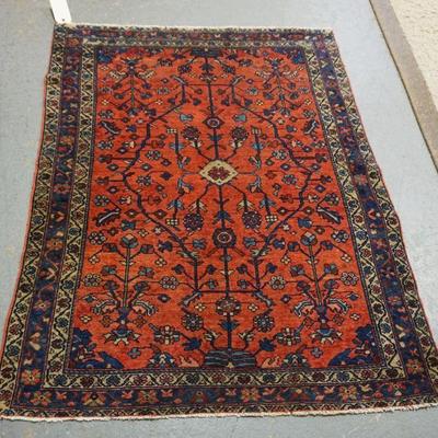 1065	SMALL PERSIAN RUG, APPROXIMATELY 4 FT X 5 FT
