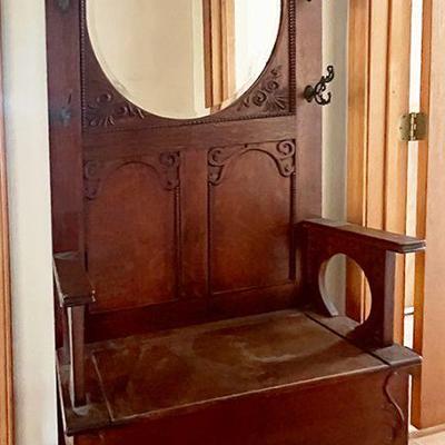 Antique Hall Tree