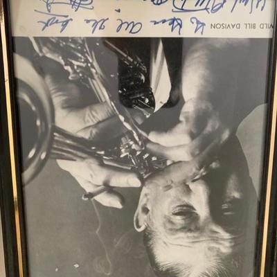 Many signed jazz photos 