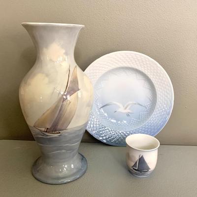 Pickard vase and 2 pieces of  B&G