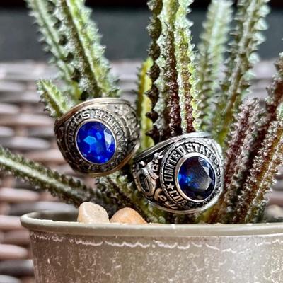 High school and Coast Guard rings