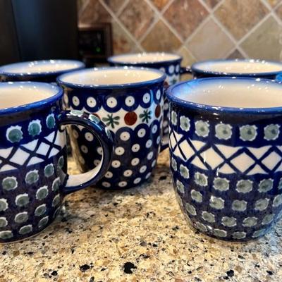 Polish pottery mugs!