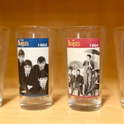 Beatles glass set of 4