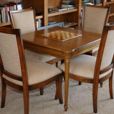 Chess board is seperate on this elegant  table set 