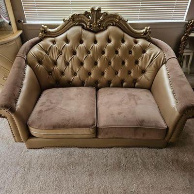 Leather and Suede Couch