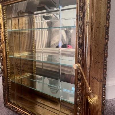 Pair of Wall vitrine/display cabinet 