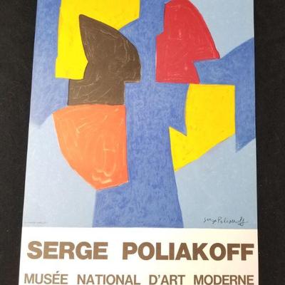 Lot # 21 ~ Original Vintage Mourlot Lithograph Poster ~Serge Poliakoff MusÃ©e National d'Art Moderne, Paris ~1970