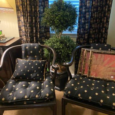 Pair of Asian Style Matching side chairs