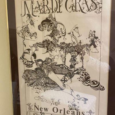 Mardi Gras 1980 Framed Poster