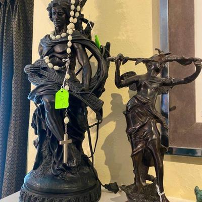 Bronzes Statues and Decorative pieces