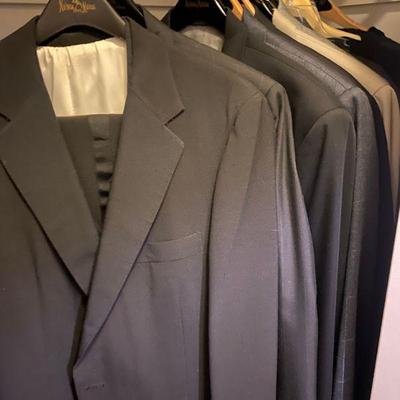 Mens Double, Single Breasted Suits including Talleho, Peerless, Ermanegildo Zegna and Neiman Marcus