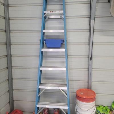 Eight foot step ladder