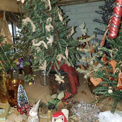CHRISTMAS TREES, VINTAGE ANTIQUE STYLE