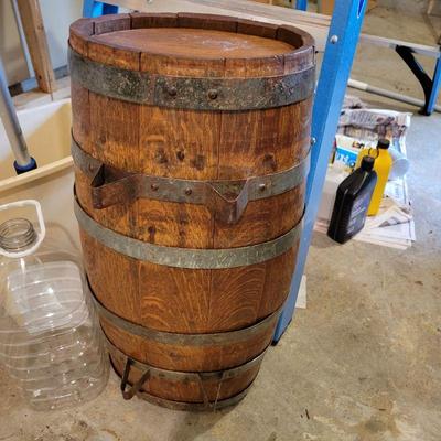 antique whiskey barrell