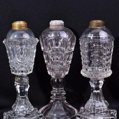 Nice Early Whale Oil Lamp Collection