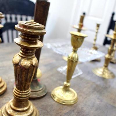Brass candlesticks