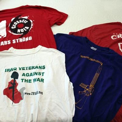 Hundreds of t-shirts