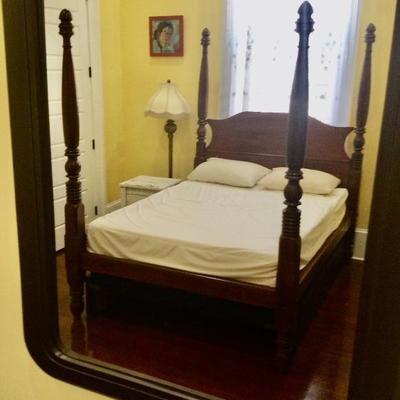 Antique four poster bed