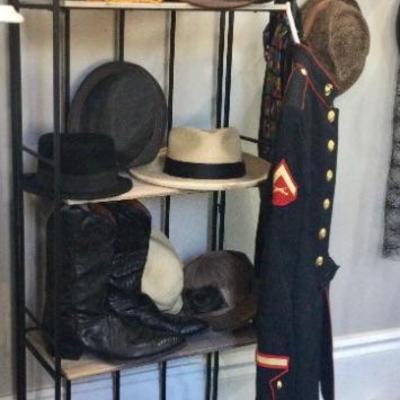 Hats boots and uniform