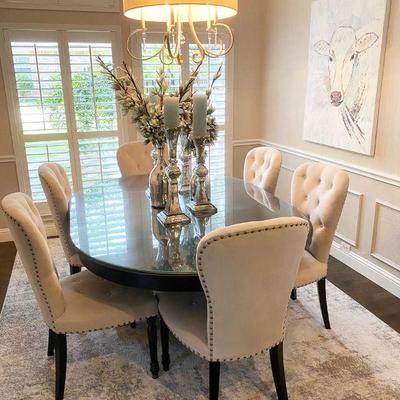Z Gallerie 6 Chair Dining Table
