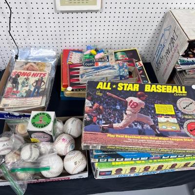 Baseballs!  Heart Throb Cut-Out Posters, Vintage Games, All-Star Baseball Games