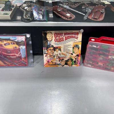 Cubs Record, Train Puzzle Display, Vintage Cars