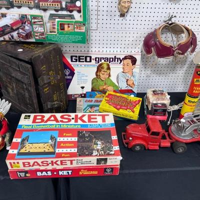 Basket Game, Geography Game, Ammo Crate, Smith Miller Ladder Truck
