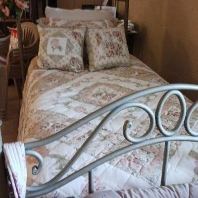 Twin Bed  - mattress z& bedding included free