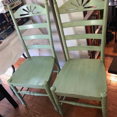 Pair of painted chairs $99
2 pairs available