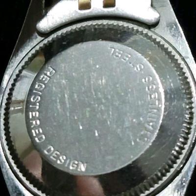 Ladies 18k/Stainless Date Rolex Watch