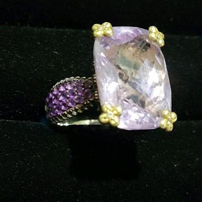 Barbara Bixby 18k Gold/ Sterling and Gemstone Ring